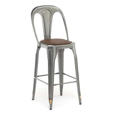 Industrial Chair Vintage Bar Stools Chairs Metal Counter Hight Stool with wood Seat GA2101C-75ST